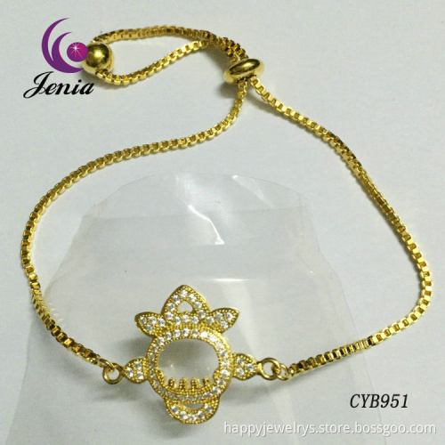 Jenia 2016 Hot European Custom Brass Charm Bracelets
